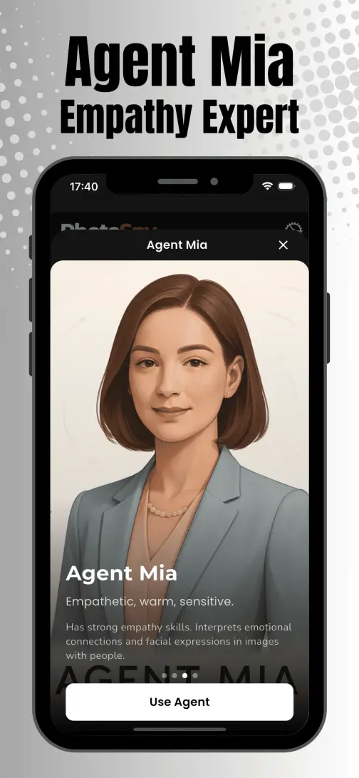 PhotoSpy home screen – map investigation view